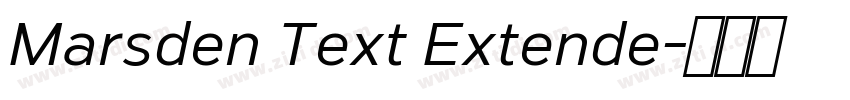 Marsden Text Extende字体转换